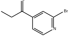 1-Propanone, 1-(2-bromo-4-pyridinyl)- Structure