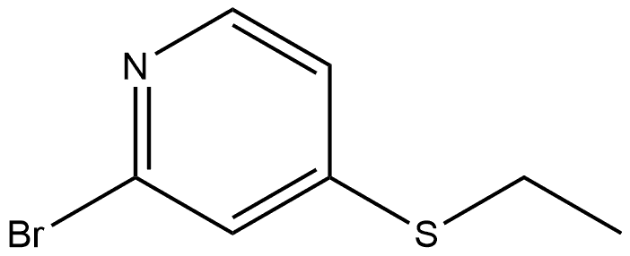 2-Bromo-4-(ethylthio)pyridine Structure