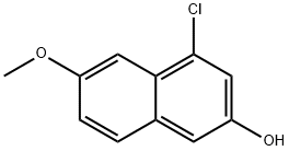 4-Chloro-6-methoxynaphthalen-2-ol Structure