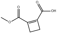 1-Cyclobutene-1,2-dicarboxylic acid, 1-methyl ester Structure