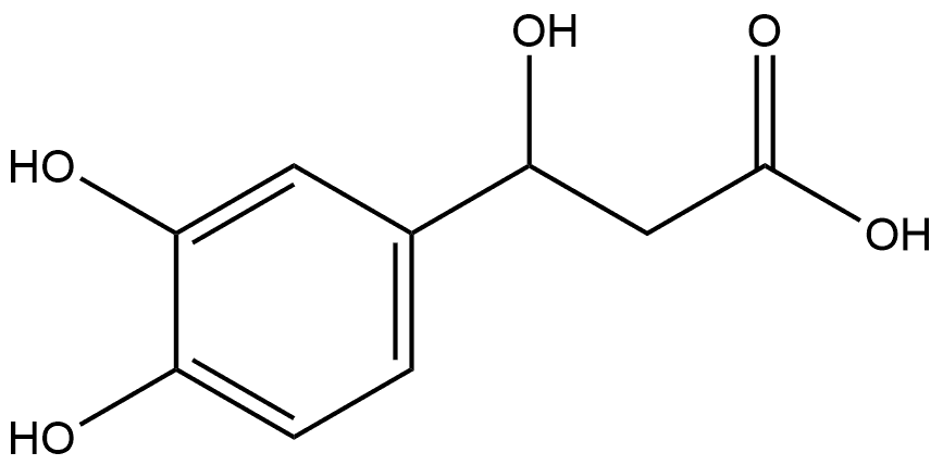 3-(3,4-dihydroxyphenyl)-3-hydroxypropanoic acid Structure