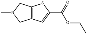 4H-Thieno[2,3-c]pyrrole-2-carboxylic acid, 5,6-dihydro-5-methyl-, ethyl ester Structure