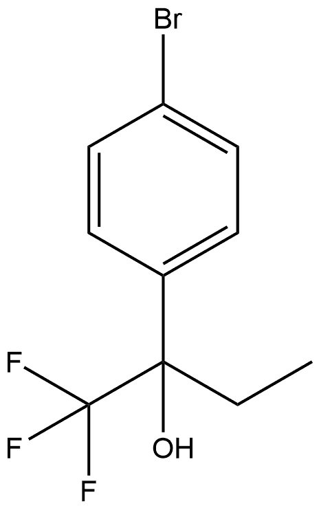 2-(4-bromophenyl)-1,1,1-trifluorobutan-2-ol Structure