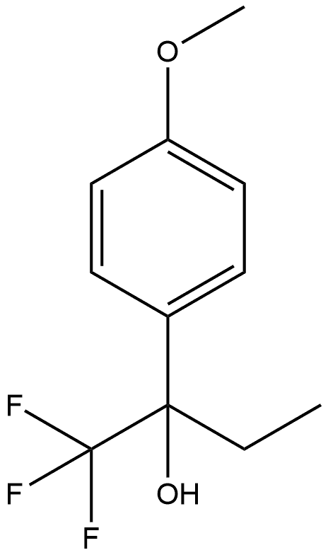 α-Ethyl-4-methoxy-α-(trifluoromethyl)benzenemethanol Structure