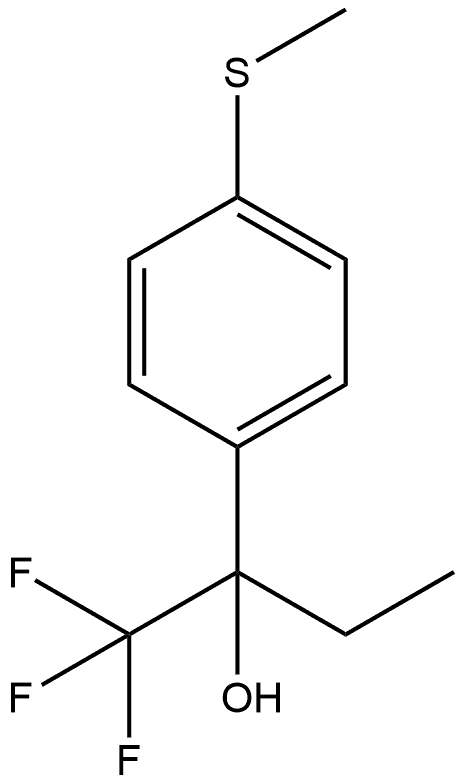 α-Ethyl-4-(methylthio)-α-(trifluoromethyl)benzenemethanol 구조식 이미지