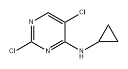 4-Pyrimidinamine, 2,5-dichloro-N-cyclopropyl- Structure