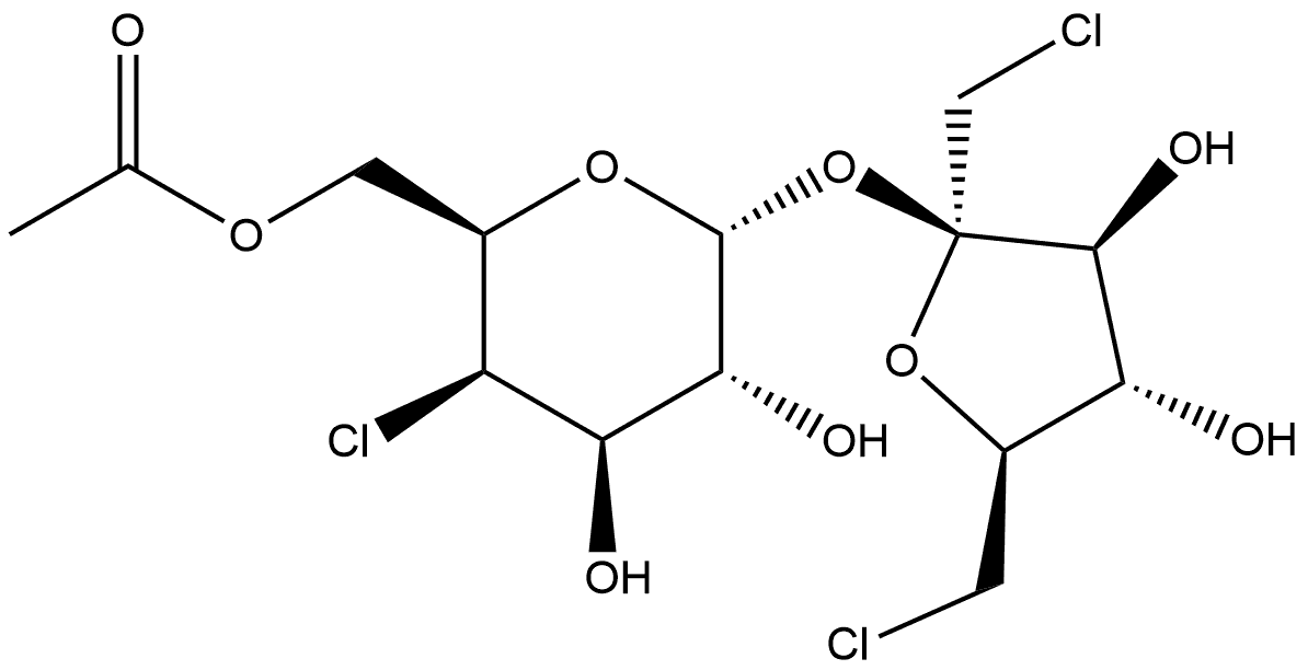 Sucralose 6-Acetate 구조식 이미지