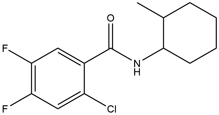 2-Chloro-4,5-difluoro-N-(2-methylcyclohexyl)benzamide Structure