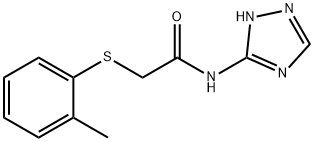 Acetamide, 2-[(2-methylphenyl)thio]-N-1H-1,2,4-triazol-5-yl- Structure