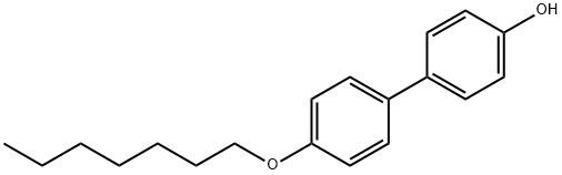 [1,1'-Biphenyl]-4-ol, 4'-(heptyloxy)- Structure