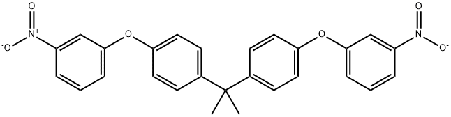 2,2-bis [4-(3-nitrophenoxy)phenyl]propane Structure