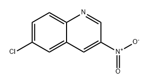 Quinoline, 6-chloro-3-nitro- Structure