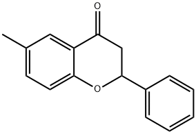 4H-1-Benzopyran-4-one, 2,3-dihydro-6-methyl-2-phenyl- Structure