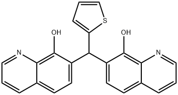 7,7''-(Thiophen-2-ylmethylene)bis(quinolin-8-ol) Structure