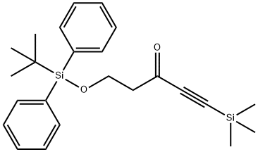 1-Pentyn-3-one, 5-[[(1,1-dimethylethyl)diphenylsilyl]oxy]-1-(trimethylsilyl)- Structure