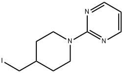 Pyrimidine, 2-[4-(iodomethyl)-1-piperidinyl]- Structure