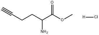 5-Hexynoic acid, 2-amino-, methyl ester, hydrochloride (1:1) 구조식 이미지