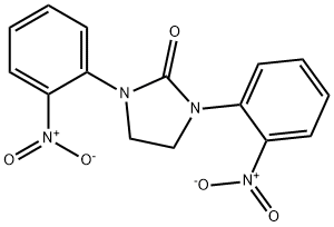 2-Imidazolidinone, 1,3-bis(2-nitrophenyl)- Structure