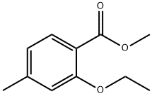 Benzoic acid, 2-ethoxy-4-methyl-, methyl ester Structure