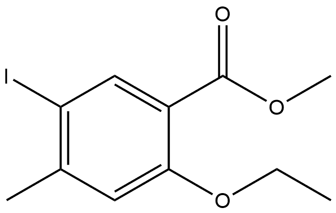 Methyl 2-ethoxy-5-iodo-4-methylbenzoate Structure