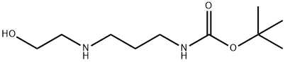 tert-butyl N-{3-[(2-hydroxyethyl)amino]propyl}carbamate Structure