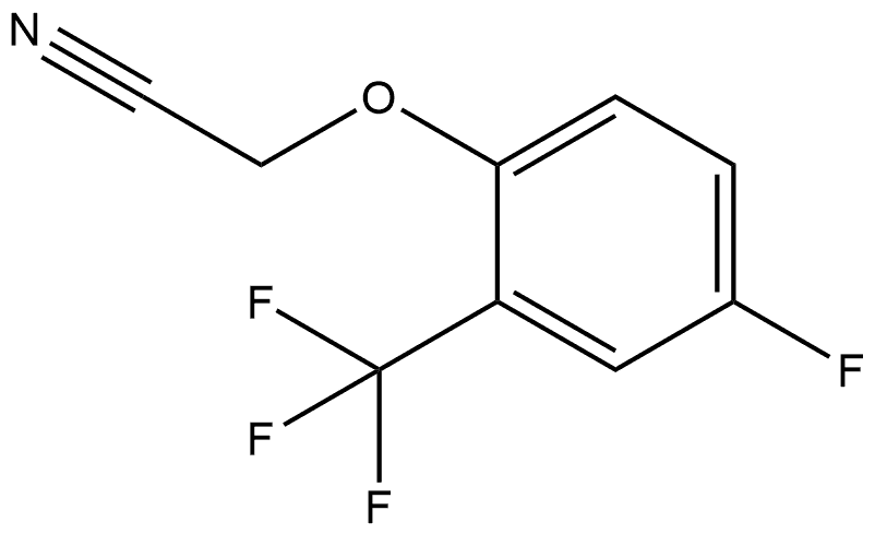 2-[4-Fluoro-2-(trifluoromethyl)phenoxy]acetonitrile Structure