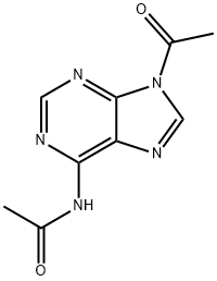 Acetamide, N-(9-acetyl-9H-purin-6-yl)- Structure