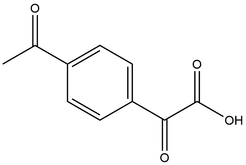 2-(4-acetylphenyl)-2-oxoacetic acid Structure