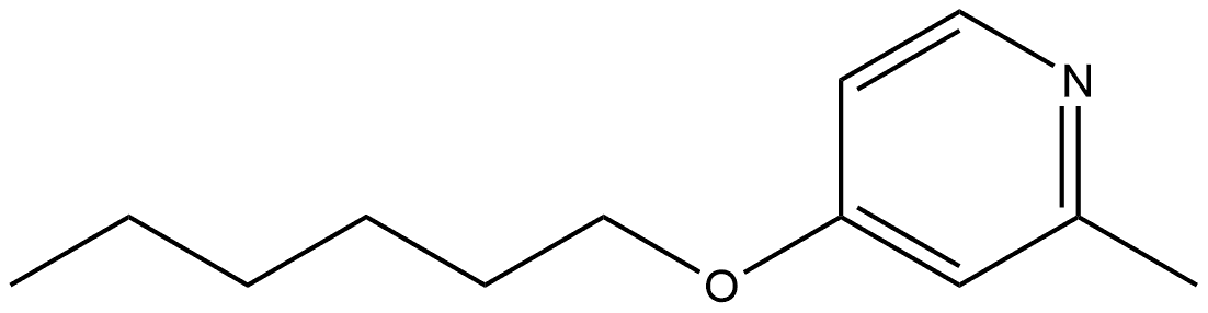 4-(Hexyloxy)-2-methylpyridine Structure