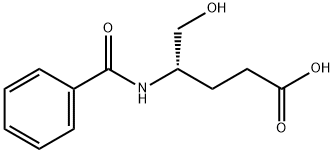 Pentanoic acid, 4-(benzoylamino)-5-hydroxy-, (4S)- Structure