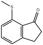 1H-Inden-1-one, 2,3-dihydro-7-(methylthio)- Structure