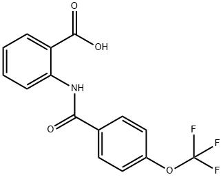 Benzoic acid, 2-[[4-(trifluoromethoxy)benzoyl]amino]- Structure