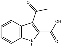 1H-Indole-2-carboxylic acid, 3-acetyl- 구조식 이미지