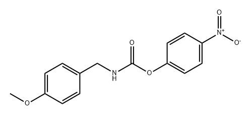 Carbamic acid, N-[(4-methoxyphenyl)methyl]-, 4-nitrophenyl ester Structure