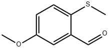 5-Methoxy-2-(methylthio)benzaldehyde Structure