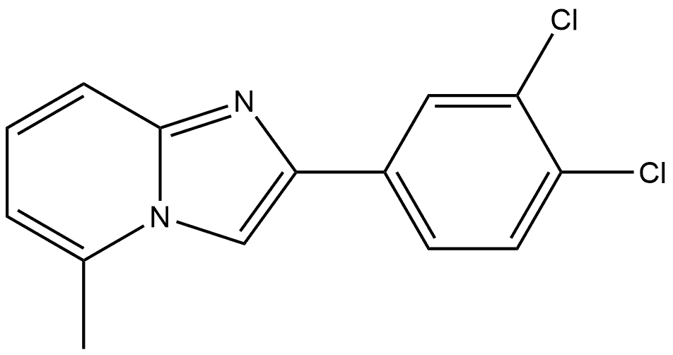 2-(3,4-Dichlorophenyl)-5-methylimidazo[1,2-a]pyridine Structure