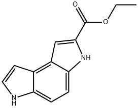 Benzo[1,2-b:4,3-b']dipyrrole-2-carboxylic acid, 3,6-dihydro-, ethyl ester 구조식 이미지