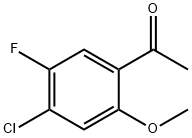 Ethanone, 1-(4-chloro-5-fluoro-2-methoxyphenyl)- Structure