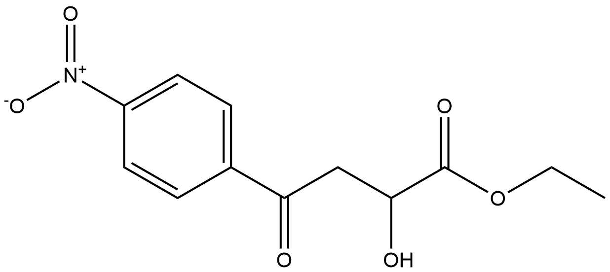 Benzenebutanoic acid, α-hydroxy-4-nitro-γ-oxo-, ethyl ester 구조식 이미지