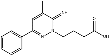 1(6H)-Pyridazinebutanoic acid, 6-imino-5-methyl-3-phenyl- Structure