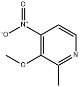 Pyridine, 3-methoxy-2-methyl-4-nitro- Structure