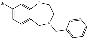 1,4-Benzoxazepine, 8-bromo-2,3,4,5-tetrahydro-4-(phenylmethyl)- Structure