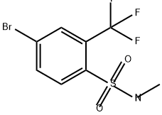 Benzenesulfonamide, 4-bromo-N-methyl-2-(trifluoromethyl)- Structure