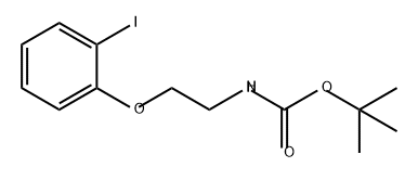 Carbamic acid, N-[2-(2-iodophenoxy)ethyl]-, 1,1-dimethylethyl ester Structure