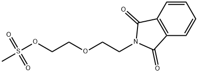 1H-Isoindole-1,3(2H)-dione, 2-[2-[2-[(methylsulfonyl)oxy]ethoxy]ethyl]- Structure