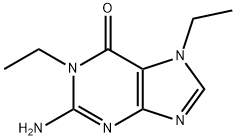 2-Amino-1,7-diethyl-1H-purin-6(7H)-one Structure