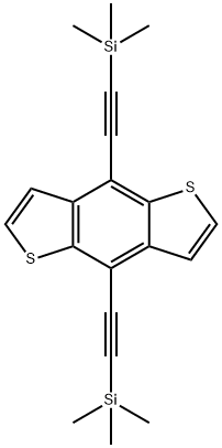 4,8-bis((triisopropylsilyl)ethynyl)benzo[1,2-b:4,5-b']dithiophene 구조식 이미지