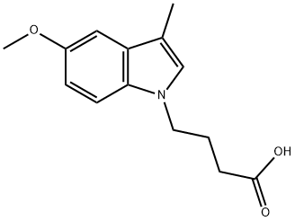 4-(5-methoxy-3-methylindol-1-yl)butanoic Acid Structure