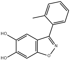 1,2-Benzisoxazole-5,6-diol, 3-(2-methylphenyl)- Structure