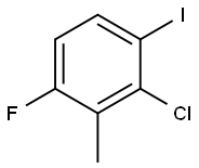 Benzene, 2-chloro-4-fluoro-1-iodo-3-methyl- Structure